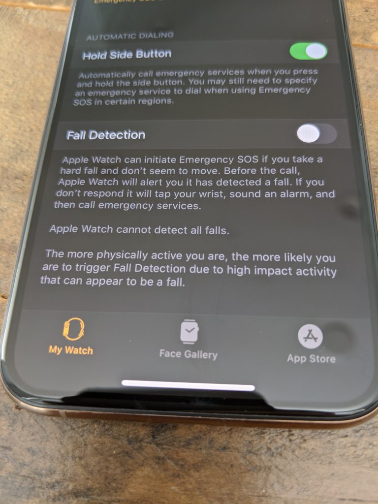 Apple Watch Fall Detection