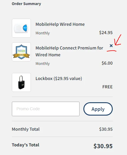 MobileHelp Wired Checkout