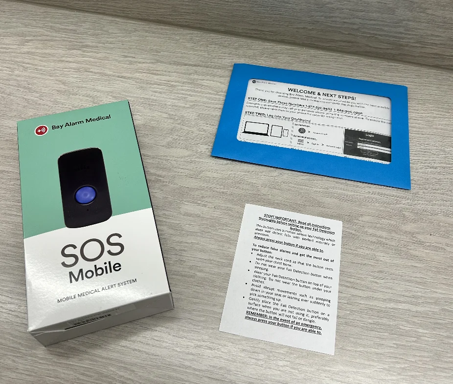 Bay Alarm Medical SOS Mobile - Box Contents